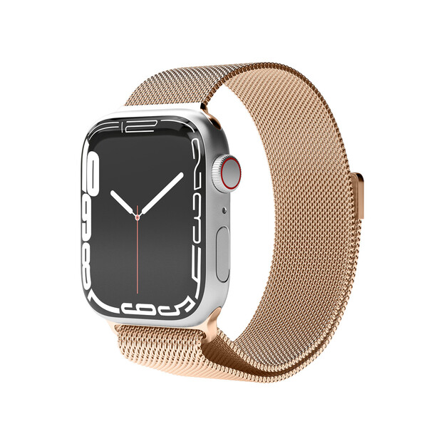 Sie sehen das Produktbild 01 von Vonmählen Milanesearmband für Apple Watch 42/44/45/49 mm, rose gold Vonmählen Milanesearmband für Apple Watch 42/44/45/49 mm, rose gold