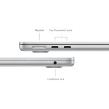MacBook Air 13&quot; M3 Chip 8-Core CPU und 8-Core GPU, 8GB, 256GB SSD, silber&gt;