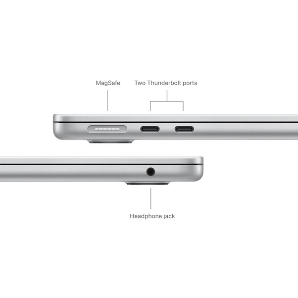 MacBook Air 13&quot; M3 Chip 8-Core CPU und 8-Core GPU, 8GB, 256GB SSD, silber&gt;