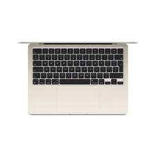 Sie sehen das Produktbild 02 von MacBook Air 13" M3 Chip 8-Core CPU und 8-Core GPU, 8GB, 256GB SSD, polarstern> MacBook Air 13" M3 Chip 8-Core CPU und 8-Core GPU, 8GB, 256GB SSD, polarstern>