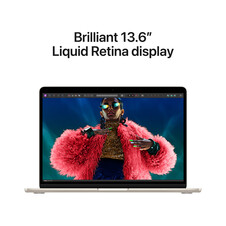 MacBook Air 13" M3 Chip 8-Core CPU und 8-Core GPU, 8GB, 256GB SSD, polarstern>