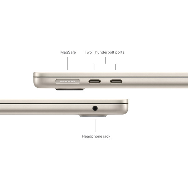 MacBook Air 13" M3 Chip 8-Core CPU und 8-Core GPU, 8GB, 256GB SSD, polarstern>