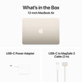 MacBook Air 13" M3 Chip 8-Core CPU und 8-Core GPU, 8GB, 256GB SSD, polarstern>
