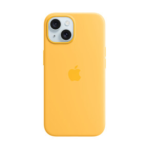 Apple iPhone 15 Silikon Case mit MagSafe, gelb