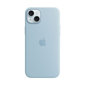 Apple iPhone 15 Plus Silikon Case mit MagSafe, hellblau&amp;gt;