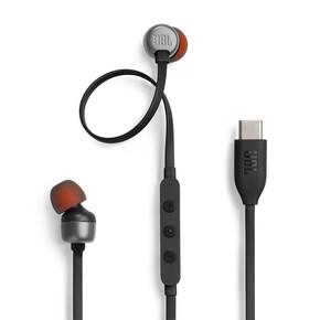 JBL TUNE310C, kabelgebundener USB-C In-Ear Kopfhörer, schwarz