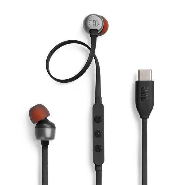 JBL TUNE310C, kabelgebundener USB-C In-Ear Kopfhörer, schwarz