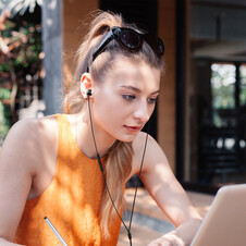 JBL TUNE310C, kabelgebundener USB-C In-Ear Kopfhörer, schwarz