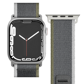 Sie sehen das Produkt Vonmählen Trekking Loop für Apple Watch 38/40/41 mm, grün-grau, Produktbild: 01 Vonmählen Trekking Loop für Apple Watch 38/40/41 mm, grün-grau