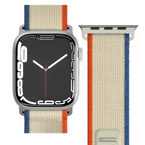 Sie sehen das Produkt Vonmählen Trekking Loop für Apple Watch 42/44/45/49 mm, orange-beige, Produktbild: 01 Vonmählen Trekking Loop für Apple Watch 42/44/45/49 mm, orange-beige
