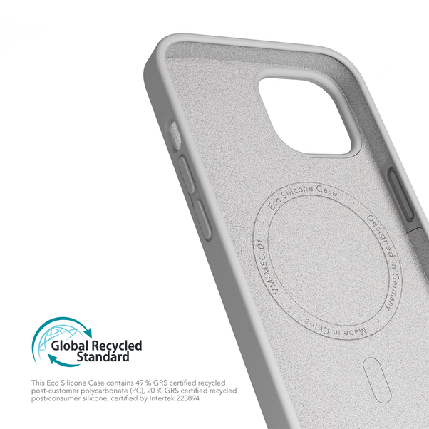 Vonmählen Eco Silicone Case. iPhone 13, hellgrau