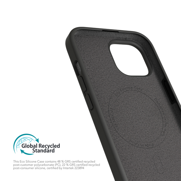 Vonmählen Eco Silicone Case. iPhone 15 Plus, schwarz