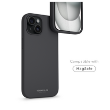 Vonmählen Eco Silicone Case. iPhone 15 Plus, blau