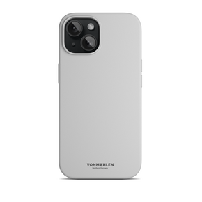 Vonmählen Eco Silicone Case. iPhone 15 Plus, hellgrau