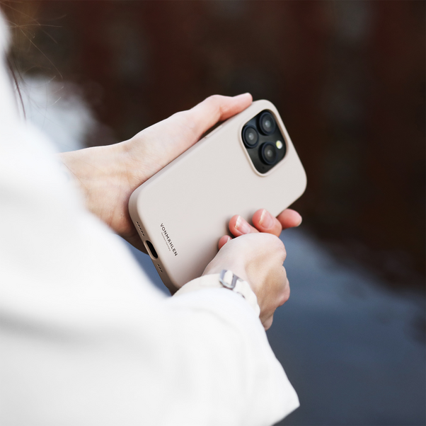 Vonmählen Eco Silicone Case, iPhone 15 Pro, beige