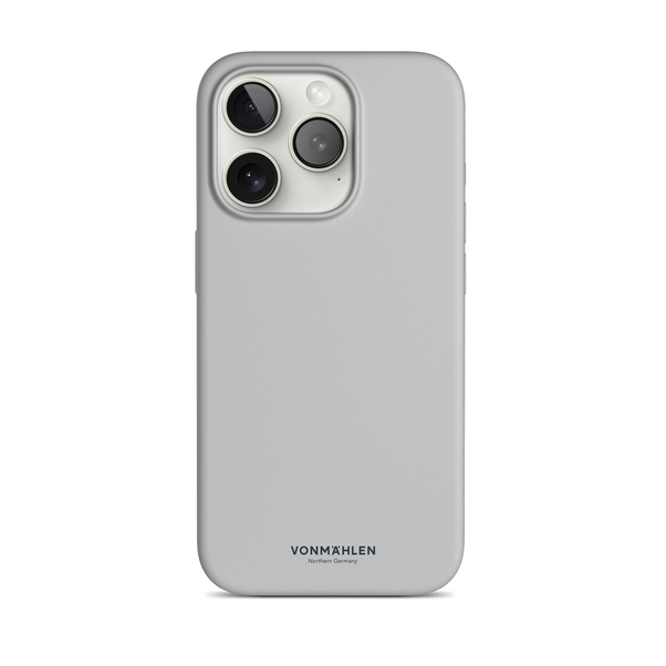 Vonmählen Eco Silicone Cas. iPhone 15 Pro Max, hellgrau