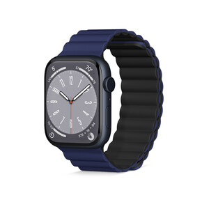 Sie sehen das Produkt Epico Watch Strap Magnet 38/40/41mm, Blau/Schwarz, Produktbild: 01 Epico Watch Strap Magnet 38/40/41mm, Blau/Schwarz