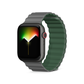 Sie sehen das Produkt Epico Watch Strap Magnet 38/40/41mm, grau/grün, Produktbild: 01 Epico Watch Strap Magnet 38/40/41mm, grau/grün