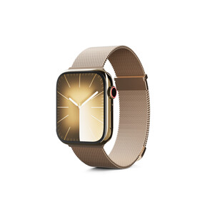 Sie sehen das Produkt Epico Watch Strap Milanese+ 45/49mm, gold, Produktbild: 01 Epico Watch Strap Milanese+ 45/49mm, gold
