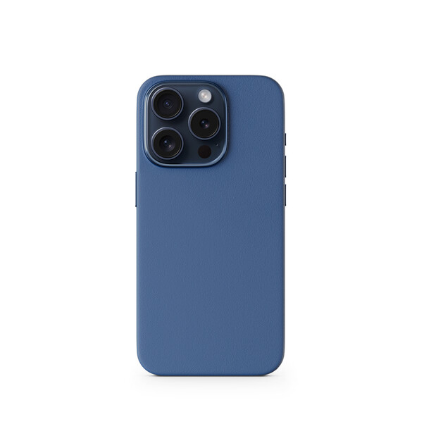 Epico Mag+ Leather Case iPhone 15 Pro Max, blau