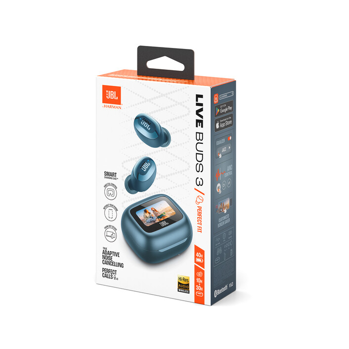 JBL Live Buds 3, kabelloser In-Ear Kopfhörer, blau