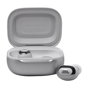 Sie sehen das Produkt JBL Live Buds 3, kabelloser In-Ear Kopfhörer, silber, Produktbild: 01 JBL Live Buds 3, kabelloser In-Ear Kopfhörer, silber