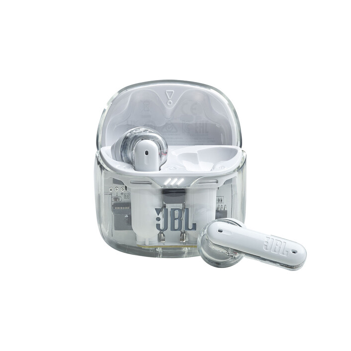 JBL Tune FLEX GHOST TWS, kabelloser In-Ear Bluetooth Kopfhörer, weiß