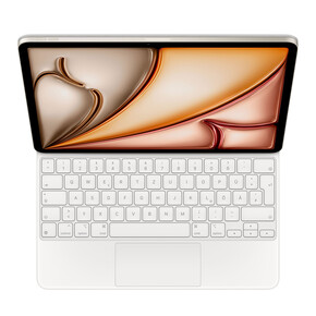 Sie sehen das Produktbild 01 von Apple Magic Keyboard für 13" iPad Air (M2), deutsch, weiß Apple Magic Keyboard für 13" iPad Air (M2), deutsch, weiß