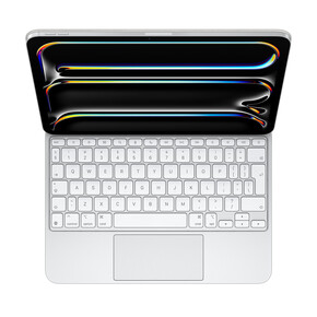 Sie sehen das Produkt Apple Magic Keyboard für iPad Pro 11" (M4), weiss, deutsch, Produktbild: 01 Apple Magic Keyboard für iPad Pro 11" (M4), weiss, deutsch