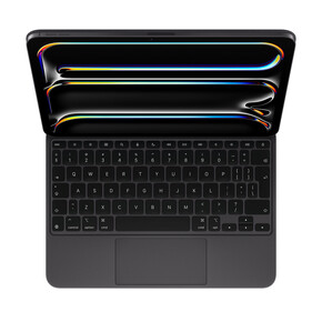 Sie sehen das Produkt Apple Magic Keyboard für iPad Pro 13" (M4), schwarz, deutsch, Produktbild: 01 Apple Magic Keyboard für iPad Pro 13" (M4), schwarz, deutsch