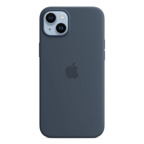 Apple iPhone 14 Silikon Case mit MagSafe, sturmblau