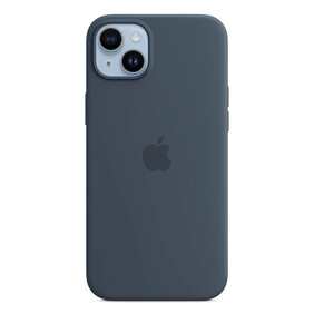 Apple iPhone 14 Silikon Case mit MagSafe, sturmblau