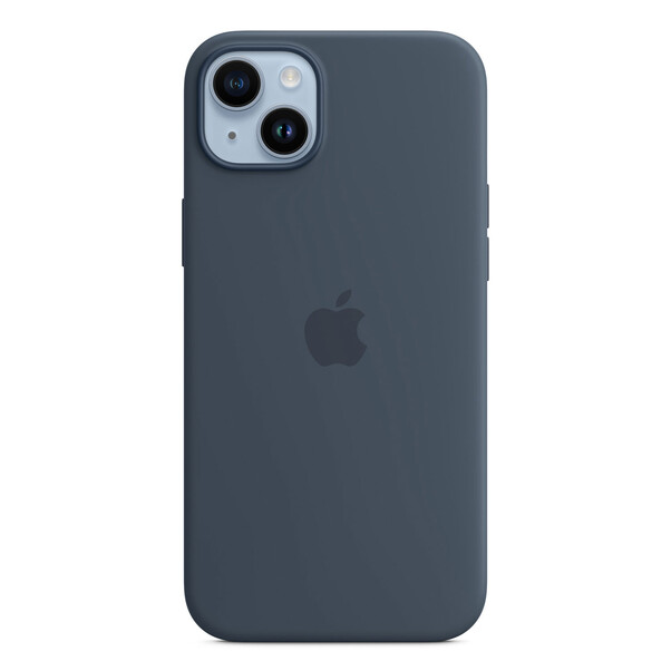 Apple iPhone 14 Silikon Case mit MagSafe, sturmblau