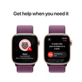 Apple Watch Series 10 GPS + Cellular, Aluminium rosé, 42mm mit Sport Loop, pflaume