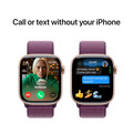 Apple Watch Series 10 GPS + Cellular, Aluminium rosé, 42mm mit Sport Loop, pflaume