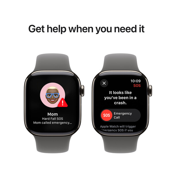 Sie sehen das Produktbild 11 von Apple Watch Series 10 GPS + Cellular, Titan natur, 42mm mit Sportarmband, steingrau - S/M> Apple Watch Series 10 GPS + Cellular, Titan natur, 42mm mit Sportarmband, steingrau - S/M>