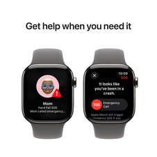 Sie sehen das Produktbild 11 von Apple Watch Series 10 GPS + Cellular, Titan natur, 42mm mit Sportarmband, steingrau - S/M> Apple Watch Series 10 GPS + Cellular, Titan natur, 42mm mit Sportarmband, steingrau - S/M>