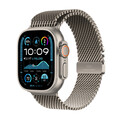 Apple Watch Ultra 2 GPS + Cellular, Titan natur, 49mm mit Milanaise-Armband, Titan natur - M>