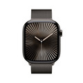 Apple Watch Series 10 GPS + Cellular, Titan schiefer, 46mm mit Milanaise-Armband, schiefer - M/L