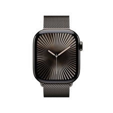 Apple Watch Series 10 GPS + Cellular, Titan schiefer, 42mm mit Milanaise-Armband, schiefer