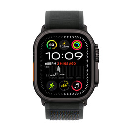 Apple Watch Ultra 2 GPS + Cellular, Titan schwarz, 49mm mit Trail-Armband, schwarz - M/L&gt;