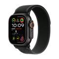 Apple Watch Ultra 2 GPS + Cellular, Titan schwarz, 49mm mit Trail-Armband, schwarz - S/M>