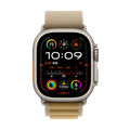Apple Watch Ultra 2 GPS + Cellular, Titan natur, 49mm mit Alpin-Armband, sand - medium