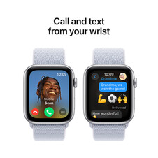 Sie sehen das Produktbild 07 von Apple Watch SE GPS, Aluminium silber, 44mm mit Sport Loop, wolkenblau> Apple Watch SE GPS, Aluminium silber, 44mm mit Sport Loop, wolkenblau>