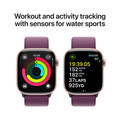Apple Watch Series 10 GPS + Cellular, Aluminium rosé, 46mm mit Sport Loop, pflaume&gt;