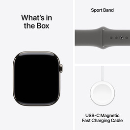 Sie sehen das Produktbild 17 von Apple Watch Series 10 GPS + Cellular, Titan natur, 46mm mit Sportarmband, steingrau - M/L> Apple Watch Series 10 GPS + Cellular, Titan natur, 46mm mit Sportarmband, steingrau - M/L>