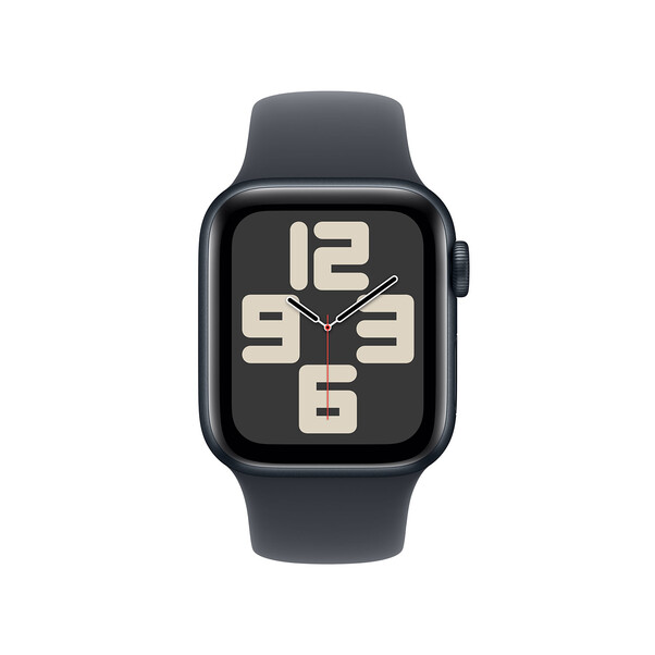 Apple Watch SE GPS + Cellular, Aluminium mitternacht, 40mm mit Sportarmband, mitternacht - S/M>
