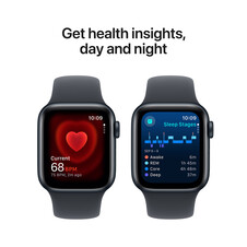 Apple Watch SE GPS + Cellular, Aluminium mitternacht, 40mm mit Sportarmband, mitternacht - S/M>