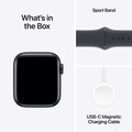 Apple Watch SE GPS + Cellular, Aluminium mitternacht, 40mm mit Sportarmband, mitternacht - S/M>