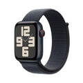 Apple Watch SE GPS + Cellular, Aluminium mitternacht, 44mm mit Sport Loop, tinte
